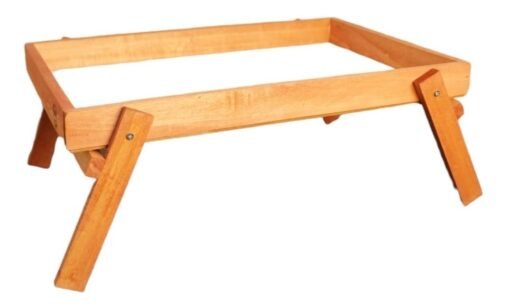 Mesa Bandeja Para Desayuno Plegable De Madera, No Mdf!