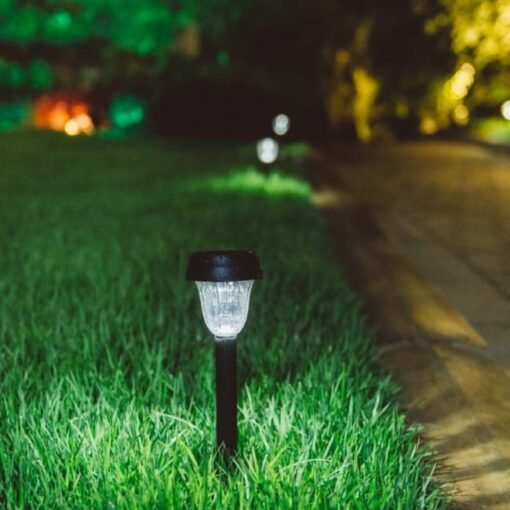 10 Estaca Led Solar Exterior Farol Para Jardín Lci - Imagen 2