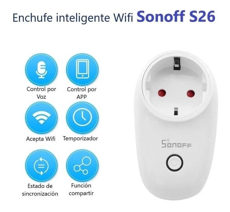 Sonoff S26 Enchufe Inteligente 16A 4000W Wifi