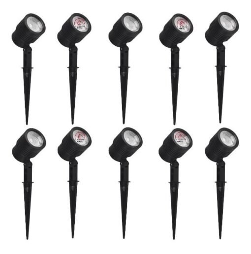 10 Estacas Potente Luz De Jardín 6w