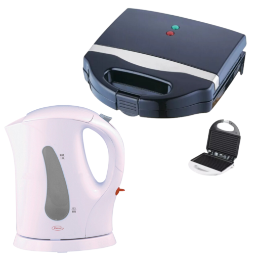 Combo Kassel Jarra electrica KS-JAR1L + Sandwichera Grill