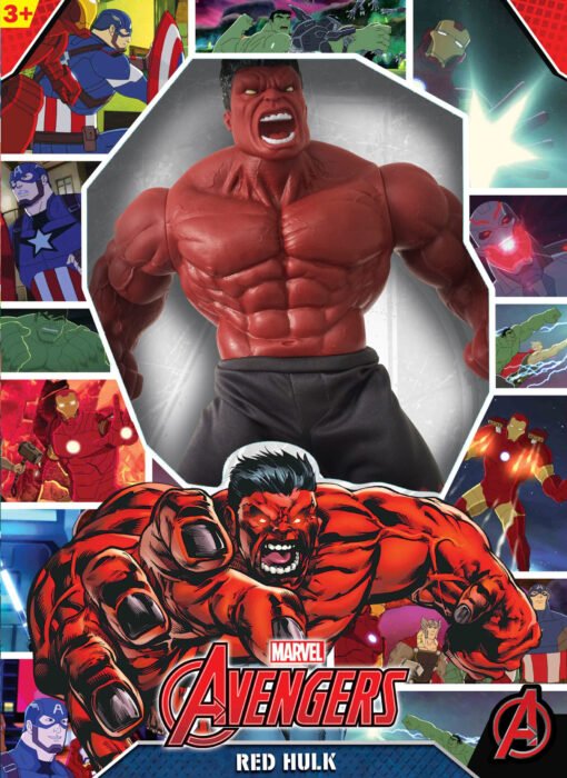 Muñeco Hulk Rojo Avengers Marvel Grande 50cm Original Red - Imagen 2