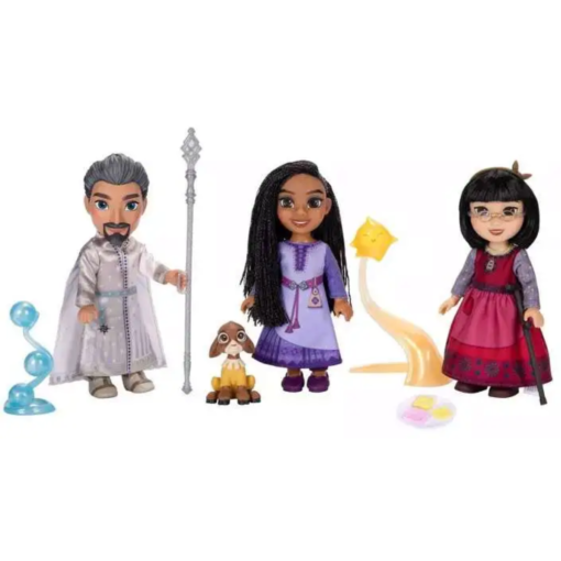 Juguete Infanti Set de Muñecos Wish Gift Set Asha Dhalia y King Magnifico Disney