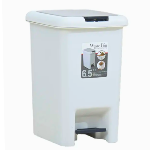 Papelera Cocina, Baño Cesto Tacho De Basura Doble Tapa 6.5 L