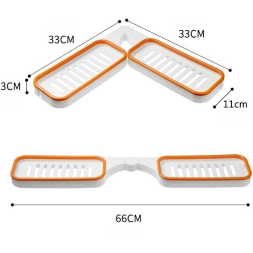 Estante Plegable De Baño Pared Ducha - Imagen 7