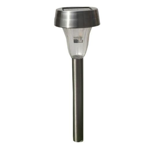 10 Estacas Decorativas Led Solar Acero Inoxidable Luz Calida - Imagen 2