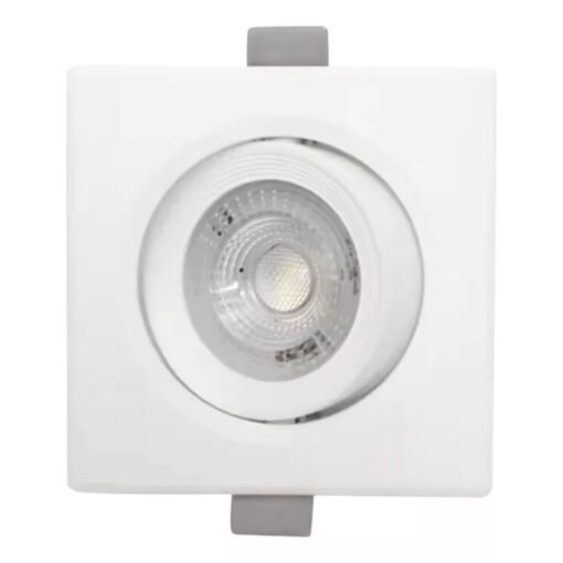 10 Spot D Embutir Led Cuadrado Lampara Dicroica 5w Aro Completo - Imagen 3