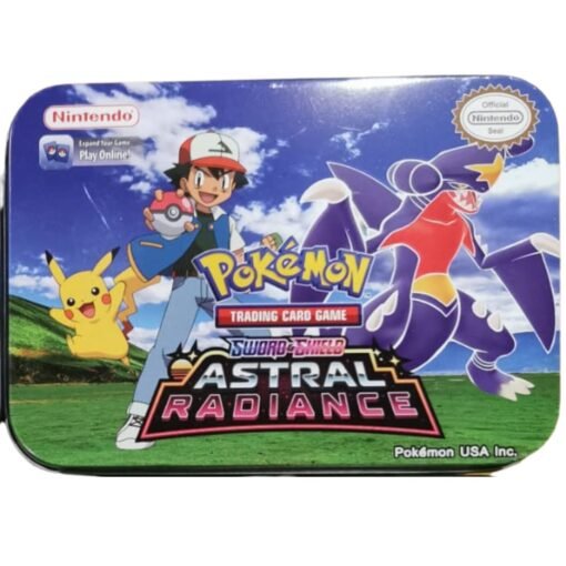 Lata metalica para cartas Pokemon + 56 cartas + Album transparente - Imagen 5