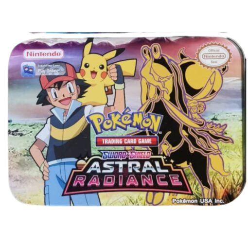 Lata metalica para cartas Pokemon + 56 cartas + Album transparente - Imagen 4