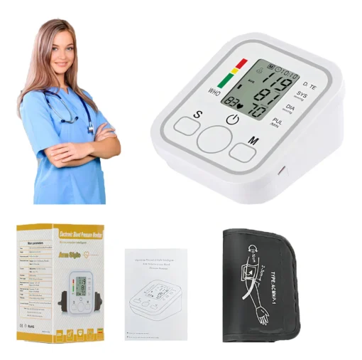 Tensiómetro Digital Con Brazo Automático Blanco - Medidor de Presión