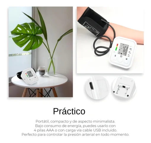 Tensiómetro Digital Con Brazo Automático Blanco - Medidor de Presión - Imagen 6
