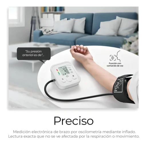 Tensiómetro Digital Con Brazo Automático Blanco - Medidor de Presión - Imagen 5
