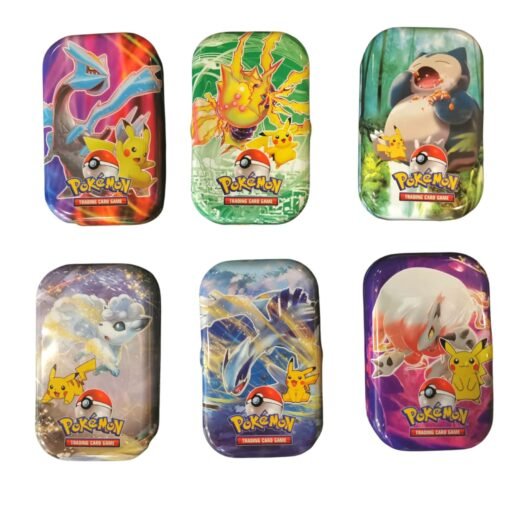 Mini Lata metalica para cartas Pokemon + 45 cartas