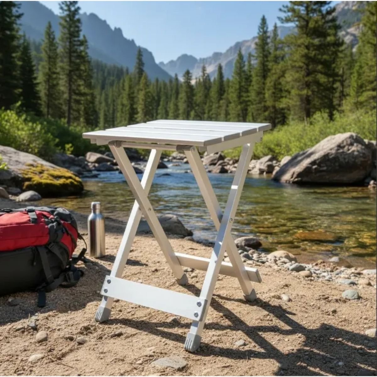 Silla Plegable Banco Taburete de Aluminio - Imagen 4