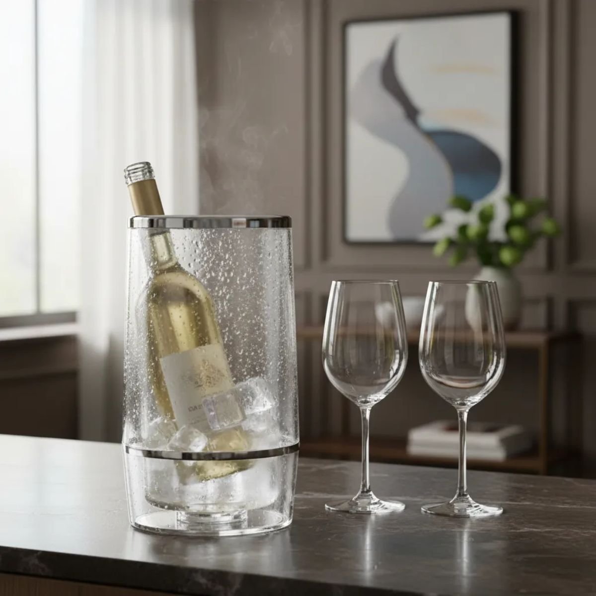 Enfriador De Botellas Transparente Lisa