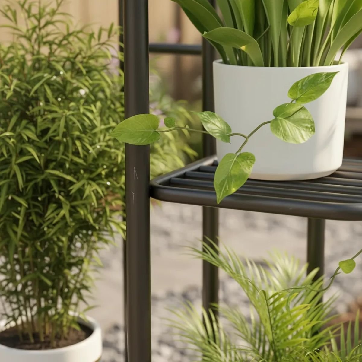 Estanteria Porta Maceta Repisa Plantas Multiuso 4 Niveles - Imagen 3