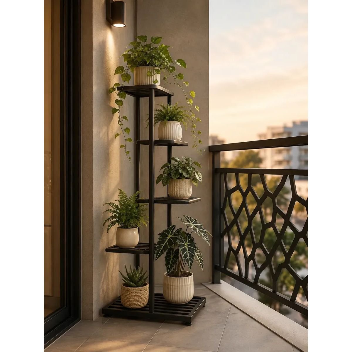 Estanteria Porta Maceta Repisa Plantas Multiuso 4 Niveles - Imagen 5