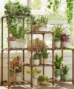Estanteria De Madera Porta Maceta Multiuso Repisa Plantas