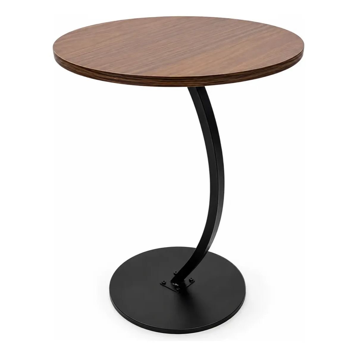 Mesa Auxiliar Ratona Redonda Nórdica Para Living Arrime - Imagen 2